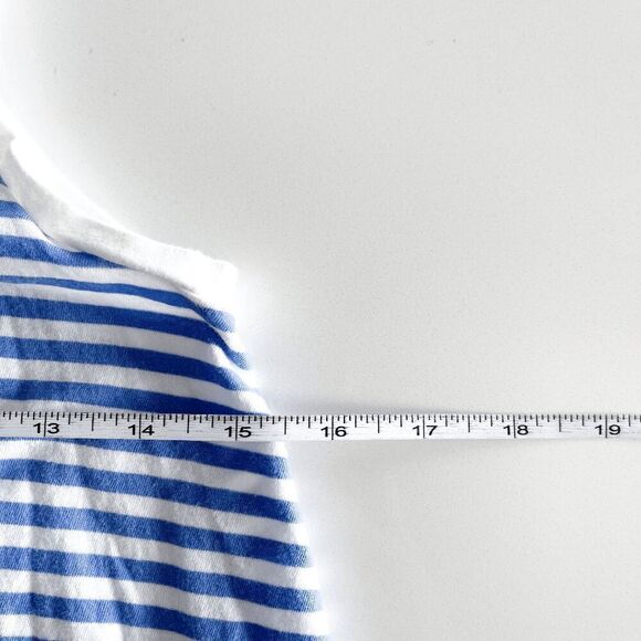 Cheap Monday Women Striped Chest Pocket Mini Tank Beach Dress Blue White Size XS - Picture 4 of 6